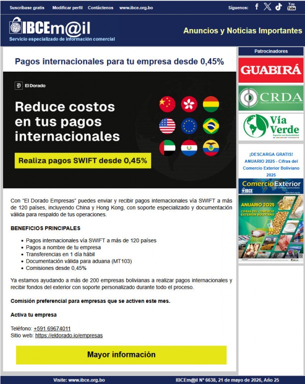 El Dorado: tu mejor aliado para pagos internacionales
